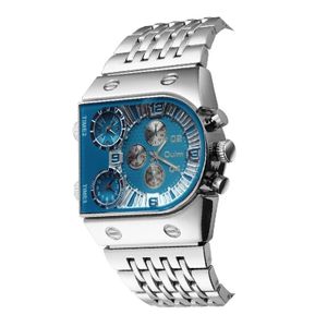 Multi Time Zone Large Dial Luminous Men Watch