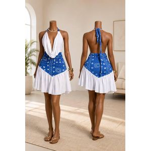 Mode Robe dos nu fluide à motifs - élégantes, légère et tendance été 