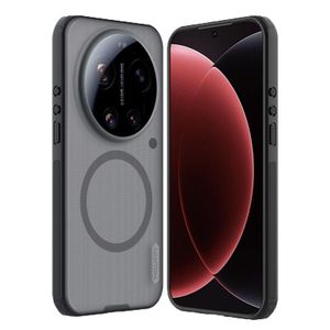 Étui Magnétique Frosted Shield Pro Cadre en TPU / Coque Rigide en PC Housse de Luxe pour Xiaomi 15 Ultra - Transparent