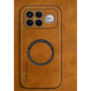 Coque Modèle Luxueux pour  Xiaomi Poco F8 Ultra , Design Ultra-fine-Légère Finition en Cuir Vegan ,Type Magsafe Compatible avec vos Supports de voiture et la Charge sans fil 