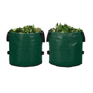  PARKSIDE, lot de 2 Sac à Végétaux (rond Pliable 125 Litres chacun ),  diam=56cm X 51 cm Capacité De Charge : 50 Kg,  avec 4  poignées chacun  Import France