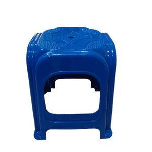 Tabourets de salon balcon terrasse en plastique bleu 