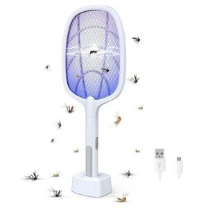 Raquette Et Veilleuse Anti Moustique Rechargeable 2en 1