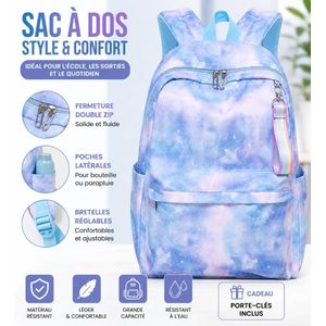 Sac à dos tendance, pratique et confortable , Bleu Pastel