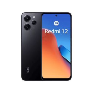 Xiaomi Redmi 12 - 4G - 6.79" - 2 SIM - 8Go / 256 Go - 50 Mpx - Noir - Garantie 12 Mois