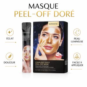 KORMESIC  Lot de 10 masques visage dorés