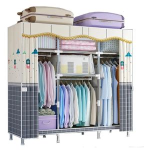 General Organisateur de garde-robe portable – Armoire facile à assembler (143 x 45 x 170 cm)