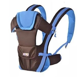 Black & Blue Multifunctional Baby Carrier, Breathable All-Season Infant Carrier for Outdoor Travel