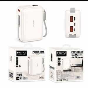 Hepu Mini Powerbank 30000mAh HP-A27 Beige - 22,5W Charge Super Rapide