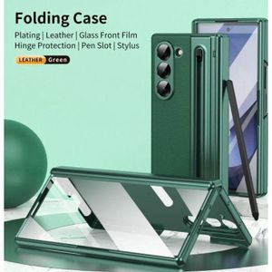 Etui Compatible Samsung Galaxy Z Fold 5 avec Antichoc - Vert