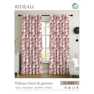 Lot de 2 Rideaux haut de gamme  de Porte/Fenêtre - 140/230CM - À motif CL 8989-1