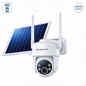 Caméra Solaire 4G Connectée - IA Suivi Humain & Mode AOV Continu - Banggoocam G3K Pro - Vision Couleur Nuit, Sirène Flash & Étanche