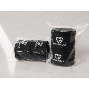 Lot de 2 Bandes de Boxe et Protection des Poignets avec Velcro 5 cm- Noir de 5m 