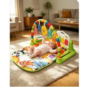 Chic tapis d'éveil pour assoire bébé en toute sécurité et confort couleur verte