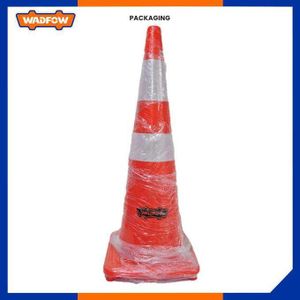 WADFOW WYJ1A70 - Cône De Signalisation En PVC - 70 Cm BN
