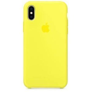 coque sillicone iphone XS - jaune