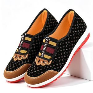 SHJO Chaussures Femme Mode en Toile Nylon Respirantes et Confortables Style Basket Noir