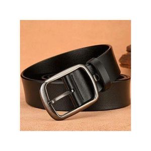 ENSSEMBLE de 02 CeintureS en cuir véritable NPOIR ET MARRON VV