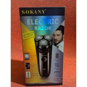 Sokany ULTRA PRECIS-RASOIR ELECTRIQUE ROTATIF-3 TETES- PROFESIONNEL-SANS FIL-POILS