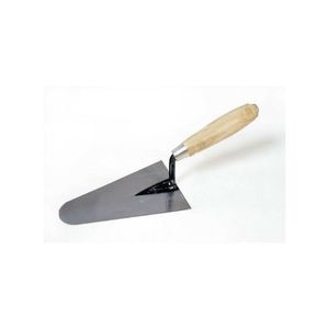 Truelle Lisseuse Macon Ronde, Manche Bois - Lame 20Cm