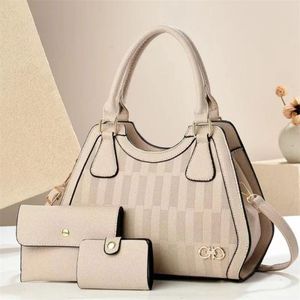 Mode Sac à Main Femme Chic 3 Pièces – Beige Élégant
