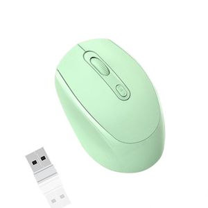 Maus sans fil rechargeable 2,4 GHz Bluetooth, 2 modes – Vert