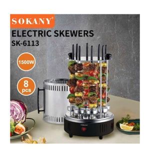 Sokany SK-6113 - Barbecue Électrique Vertical - Machine à Brochettes