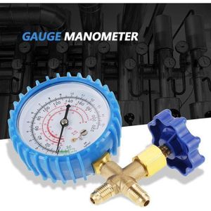Manomètre de Climatisation, Manomètre de Recharge de Réfrigérant Neuf et de adapté pour R410A R22 R134A R404A