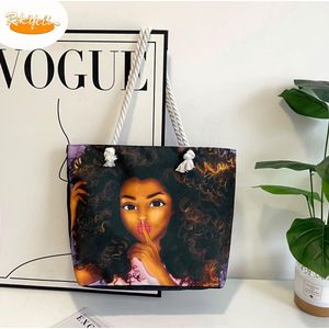 Mode Sac à Main en toile grande capacité pour la maison, sac de courses portable 
