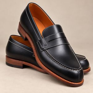 Mocassins Homme Élégants à Semelle Marron – Chaussures Classiques et Confortables