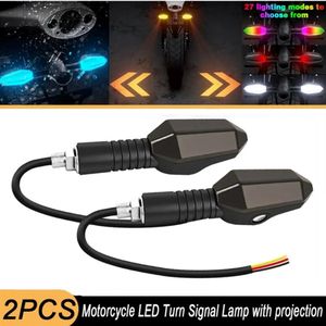 Clignotants universels pour motos, clignotants à projection modifiés pour motos