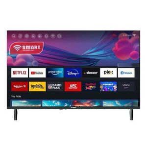 Smart TV LED TECHNOLOGY QLED FHD 50" + Support Mural Offert Wi-Fi intégré, Applications Net-flix, Prime Video et Disney+ préinstallées, son Dolby Digital  HDMI,  USB – Noir- Garantie 12 mois