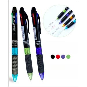 Lot de 12 stylos à bille multicolores 4 en 1 de 0,7 mm rétractables pour bureau, école, cadeau pour étudiants
