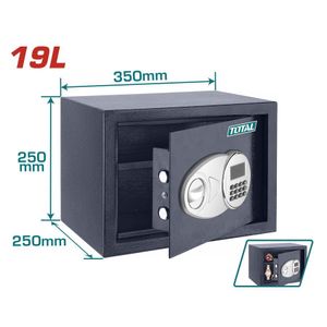 TOTAL Coffre-fort électronique  19L avec serrure numérique