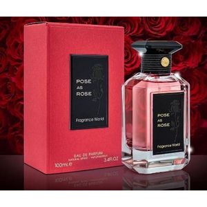 Fragrance World  POSE AS ROSE - eau de parfum - parfum femme 100ml