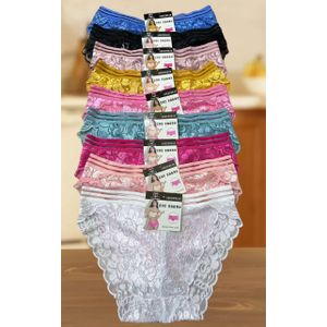 Lot de 06 caleçons avec dentelle 