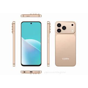 Corn  Mega 100 Max - Orange- Écran avec trou de 6,67" - 5 Go RAM - 64 Go ROM - Caméra Ultra 13 MP