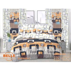 Lot Complet : 2 Draps + 2 Taies + 2 Rideaux – Design Élégant et Confort Assuré