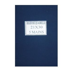 Registre Quadrille 21x30 - 5 Mains