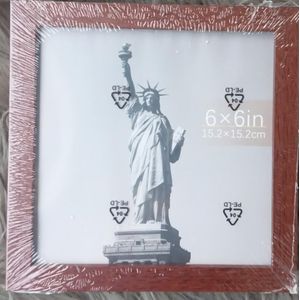 cadre photo 6" * 6" ( marron )