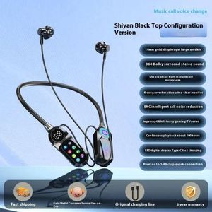 Écouteurs Bluetooth Sans Fil Tour de Cou – Casque Sport avec Microphone