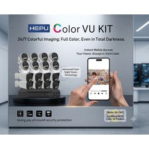 Hepu Caméra de surveillance 16 canaux 