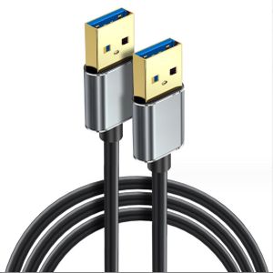 USB à câble USB USB 3.0 mâle à mâle Type A à un câble USB double côté pour le transfert de données, disque dur, ordinateur portable, DVD, télévision, hub USB et plus encore