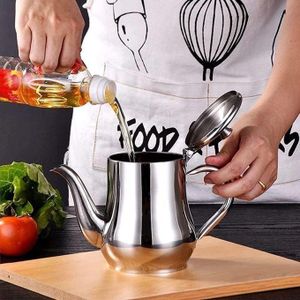 Magnifique Pot à Huile En Acier Inoxydable, Théière TG