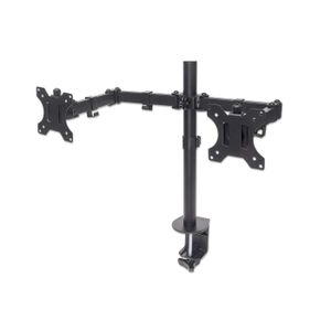 ANTHO Support Double Écran Réglable - Pour écran  10" à 32" – Rotation 360° & Inclinaison Ajustable - VESA
