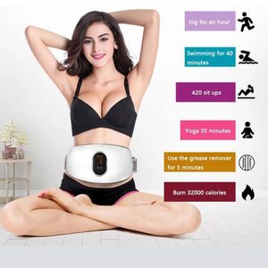 Ceinture Ventre plat Vibrante & Chauffante - Massage Abdominal Electrique Brûle-Graisse & Ceinture Lumbaire