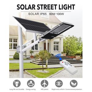 Lampadaire solaire LED 80W pour l'éclairage extérieur 