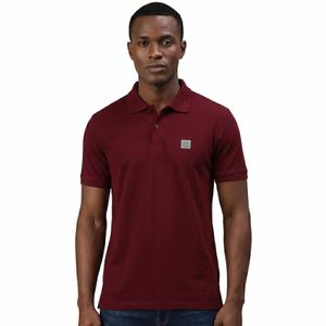 Onn Polo en Coton pour Homme - Rouge Bordeau