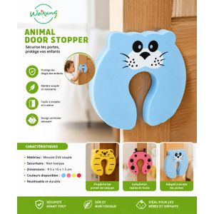 Lot de 2 Protège-Doigts de Porte Animal – Butoir de Porte Souple