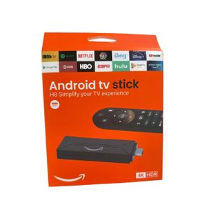 Clé TV Android H8 16.0, mini clé TV connectée HD, processeur quadricœur H313, 2 Go de RAM, 16 Go de ROM, compatible Wi-Fi, appareil TV connecté Android Plug & Play pour home cinéma et mise à niveau de votre Smart TV.